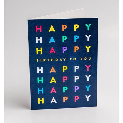 Grußkarte - Postco - Happy Birthday To You - Karte mit Umschlag